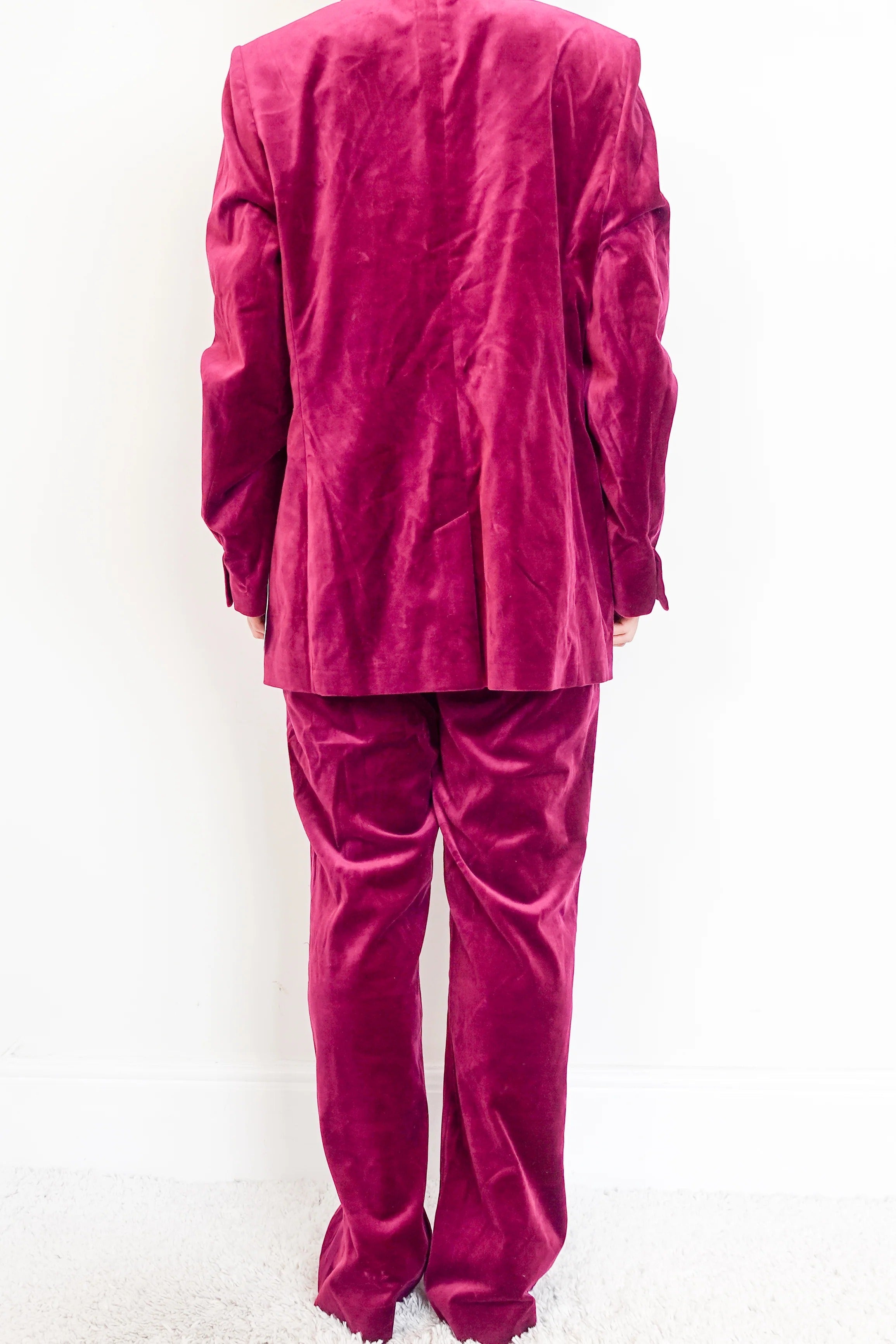 NEW Jigsaw velvet purple suit set